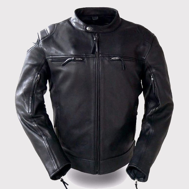 Elite Top Performer Leather Motorcycle Jacket - AMSEL LEATHERS