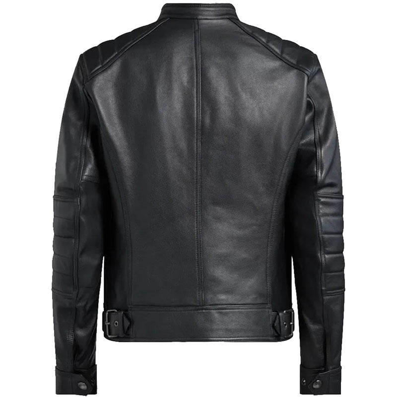 Fashion Belstaff Riser Leather Jacket Black - AMSEL LEATHERS