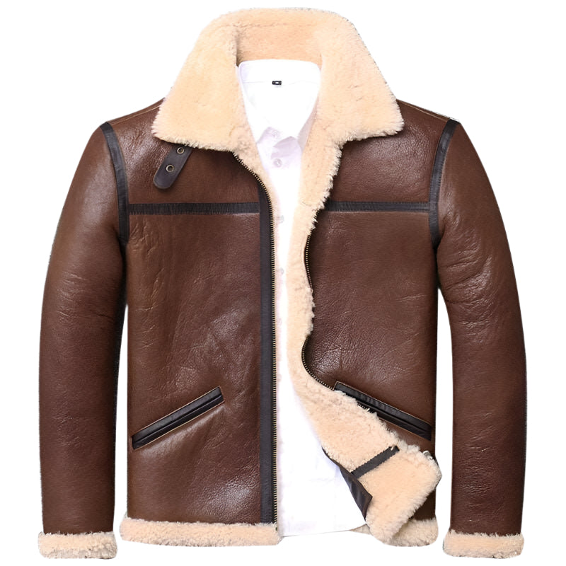 Genuine Sheepskin Russia Military Cold Winter Coat - AMSEL LEATHERS