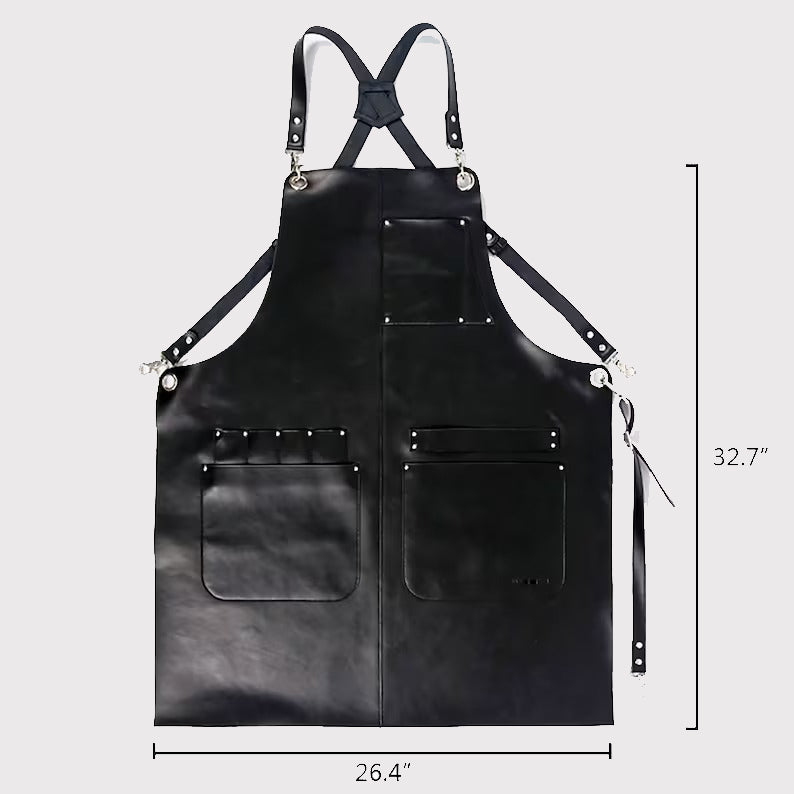 Handmade Leather Apron for Men - Personalized Craftsmanship - AMSEL LEATHERS