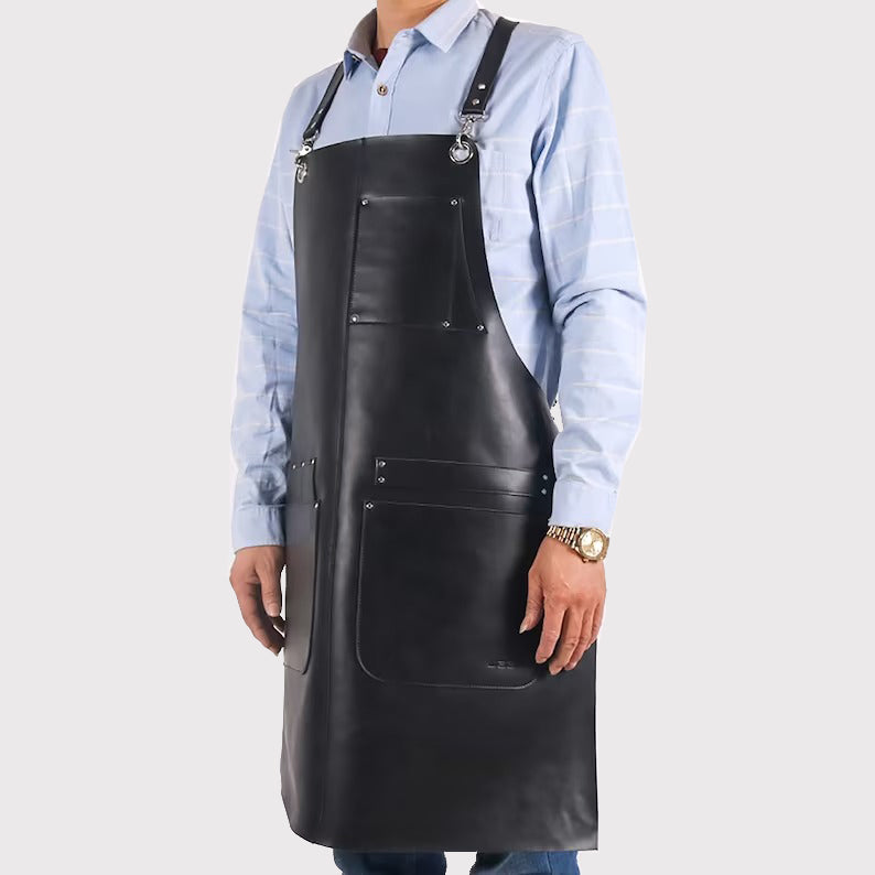 Handmade Leather Apron for Men - Personalized Craftsmanship - AMSEL LEATHERS