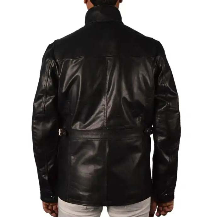 24 Live Another Day Jack Bauer Black Leather Jacket - AMSEL LEATHERS