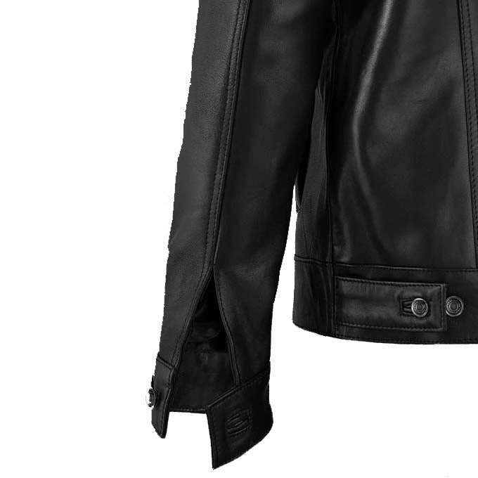 Leather Sherpa Jacket - AMSEL LEATHERS