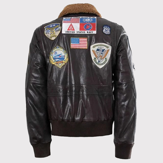 Maverick's Leather Jacket Replica - Top Gun - AMSEL LEATHERS