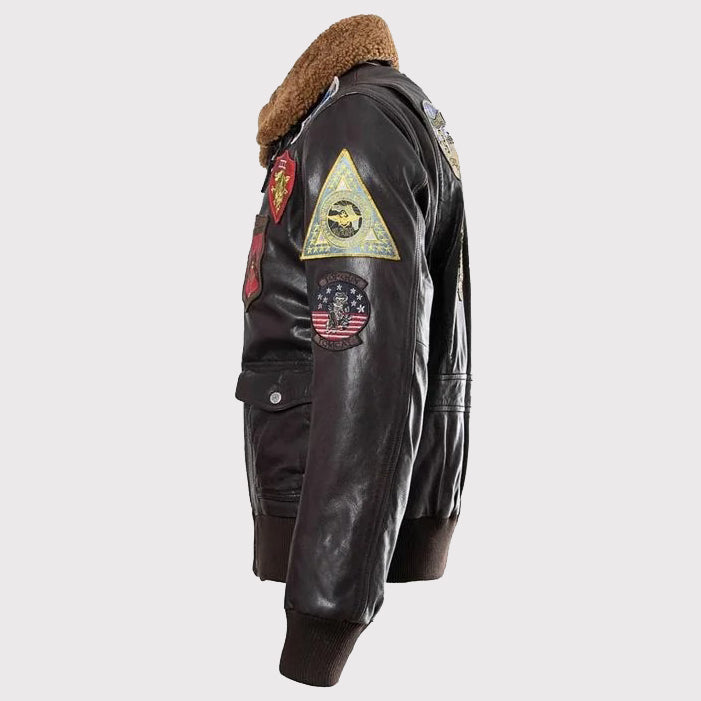 Maverick's Leather Jacket Replica - Top Gun - AMSEL LEATHERS