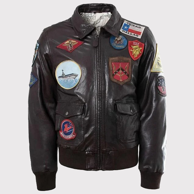 Maverick's Leather Jacket Replica - Top Gun - AMSEL LEATHERS