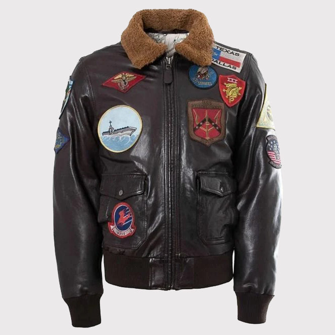 Maverick's Leather Jacket Replica - Top Gun - AMSEL LEATHERS