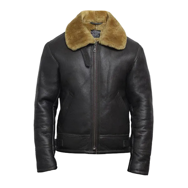 Men's Aviator RAF B3 shearling sheepskin Flying Bomber jacket