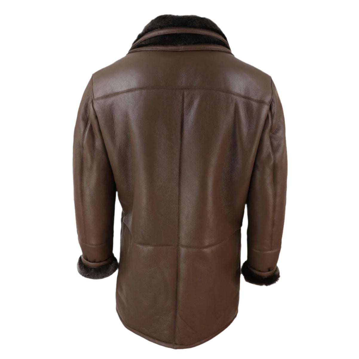 Men's 3/4 Length Sheepskin Duffle Coat – Warm & Stylish - AMSEL LEATHERS