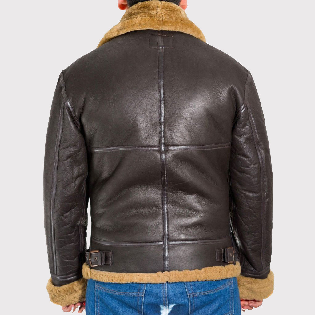 Men's B3 Bomber RAF Shearling Jacket - AMSEL LEATHERS