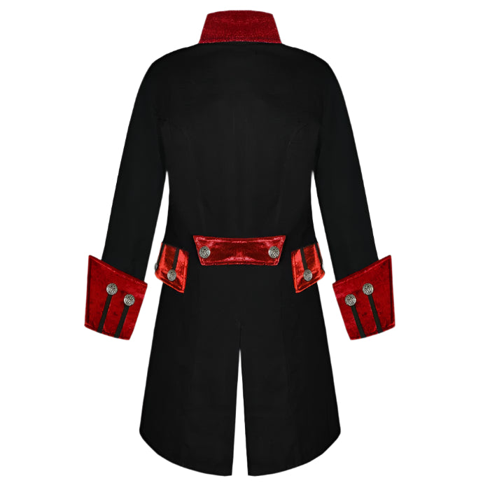 Gothic Steampunk Pirate Coat for Men - AMSEL LEATHERS