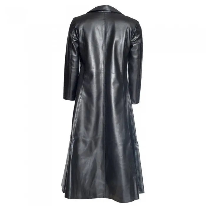 Men's Gothic Steampunk PVC Leather Coat - AMSEL LEATHERS