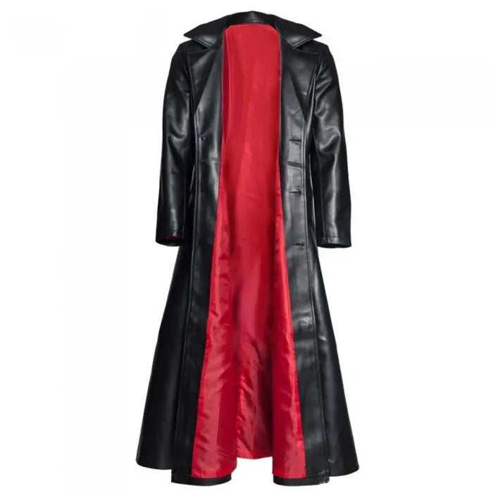 Men's Gothic Steampunk PVC Leather Coat - AMSEL LEATHERS