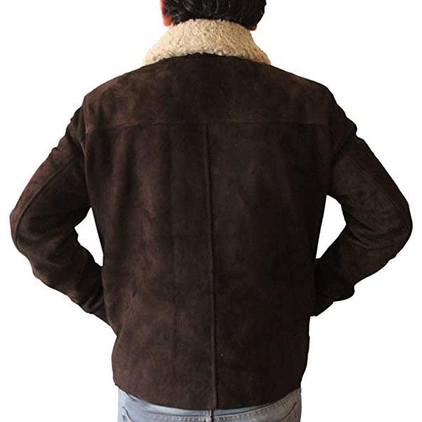 Men's Original Brown Suede Leather Jacket - AMSEL LEATHERS