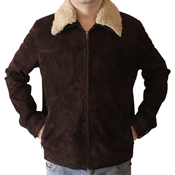 Men's Original Brown Suede Leather Jacket - AMSEL LEATHERS