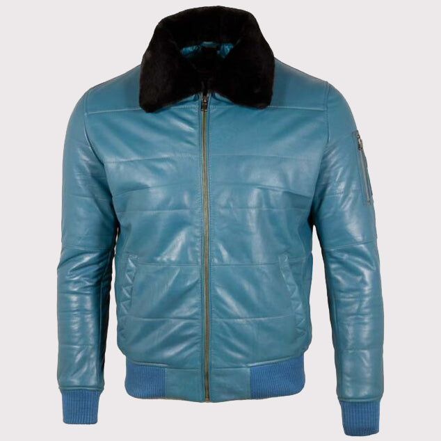 Men's Real Leather Pilot Aviator Fashion Jacket - AMSEL LEATHERS