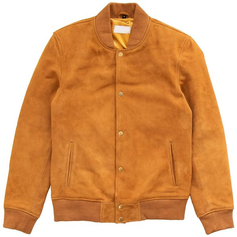 Men's Suede Leather Teddy Jacket - AMSEL LEATHERS