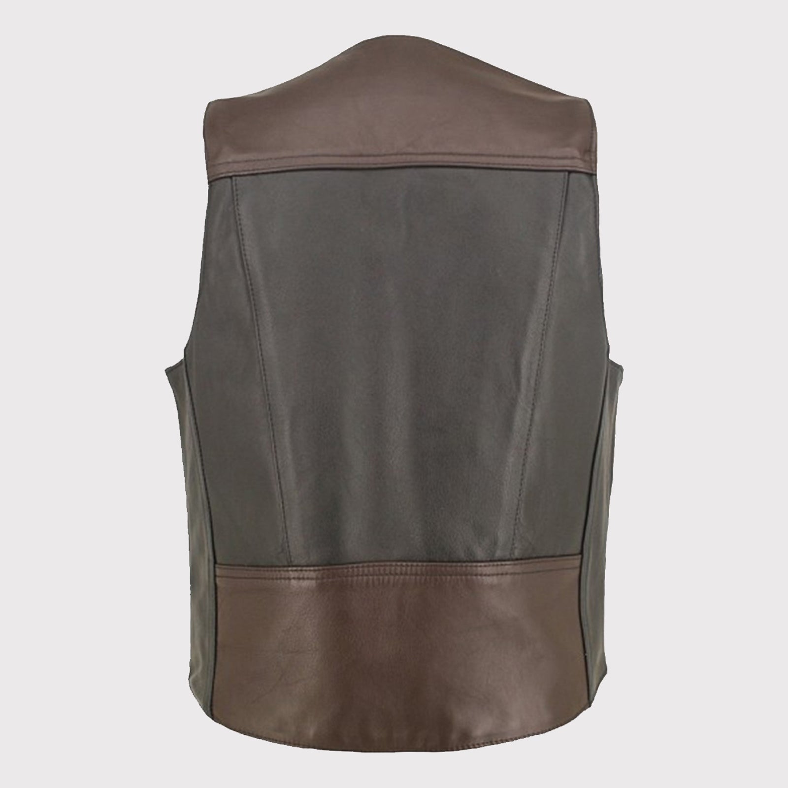 Men's Vintage Leather Vest - AMSEL LEATHERS