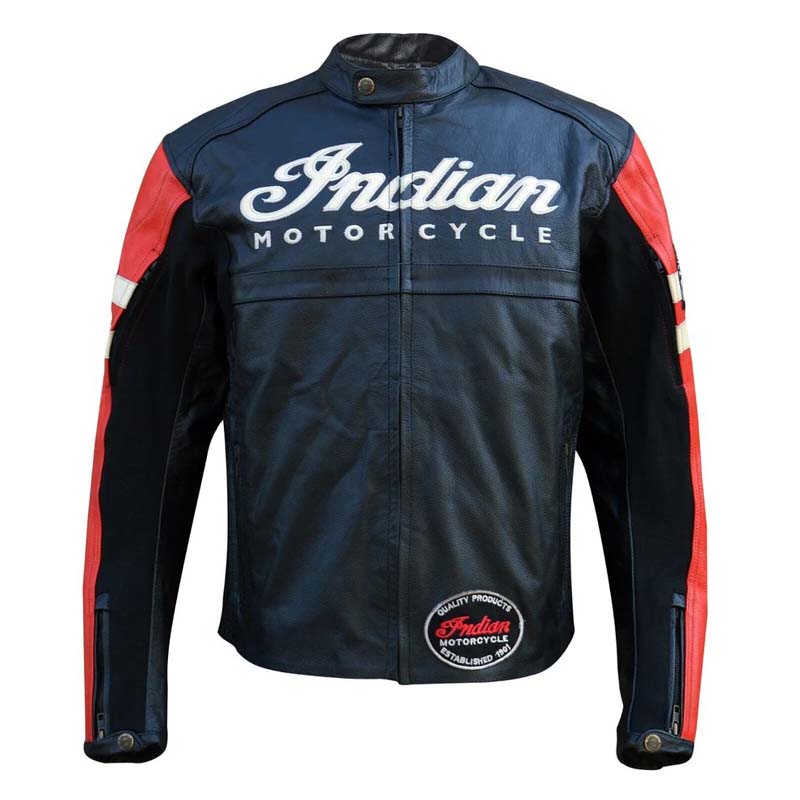 Motorcycle Indian Leather Jacket - AMSEL LEATHERS