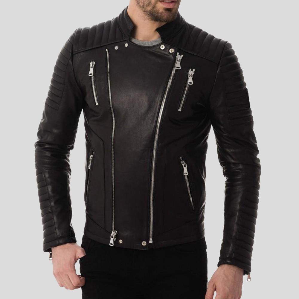 • quilted leather panel detail close up
