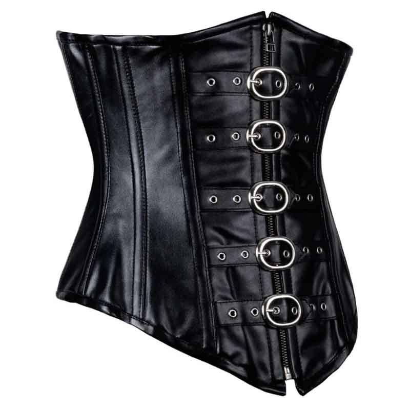 Real Leather Underbust Corset - AMSEL LEATHERS