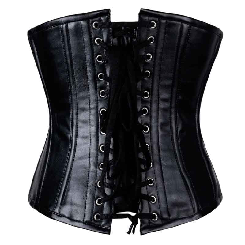 Real Leather Underbust Corset - AMSEL LEATHERS