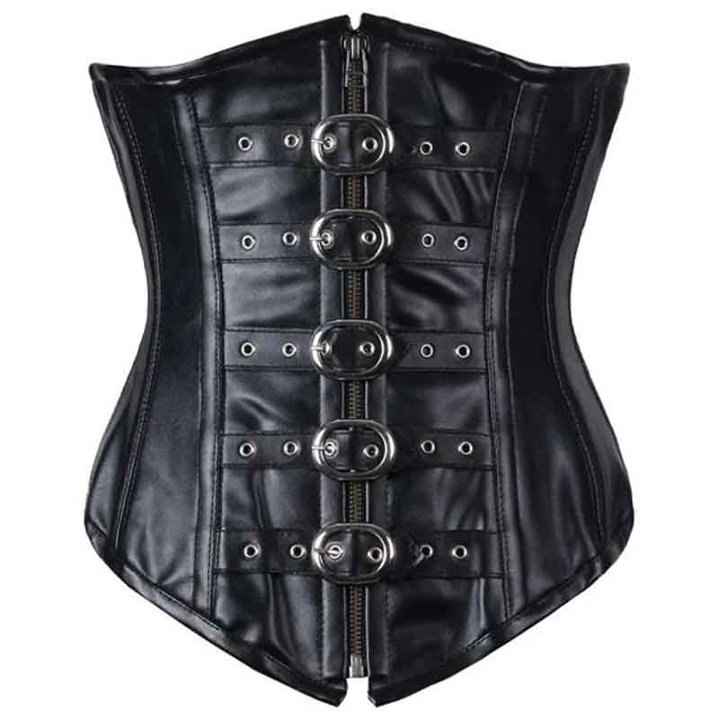 Real Leather Underbust Corset - AMSEL LEATHERS