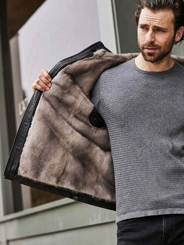 • black cow leather texture detail

