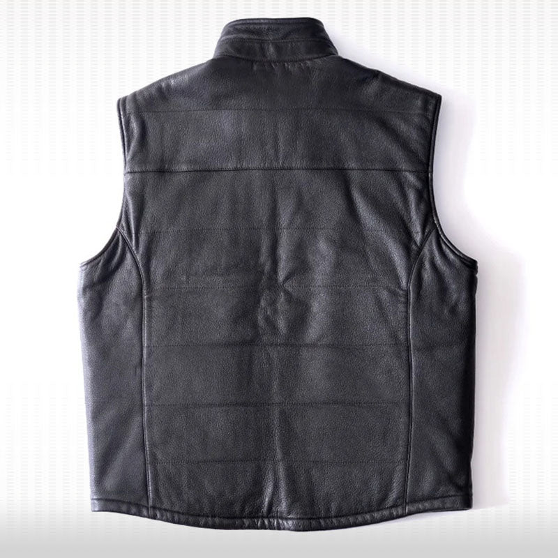 Men's Shearling Sheepskin Vest - AMSEL LEATHERS