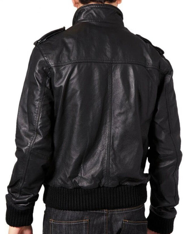 Soft Sheepskin Front Zipped Bomber Jacket for Men's Fashion - AMSEL LEATHERS