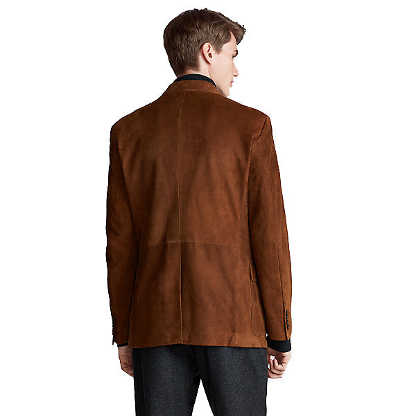 Tan Brown Suede Leather Blazer Men's - AMSEL LEATHERS