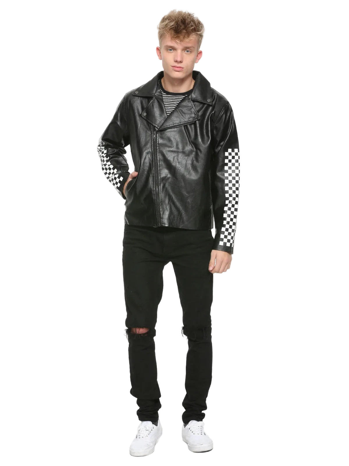 • lightweight biker jacket side angle
