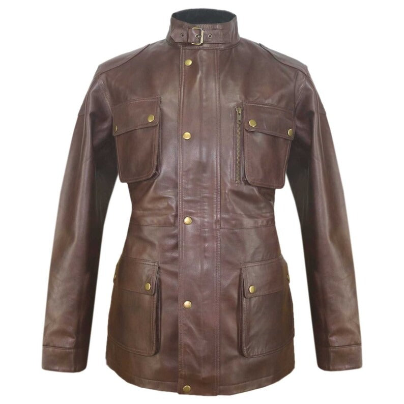 Vintage Brown Field-Master Inspire Jacket - AMSEL LEATHERS