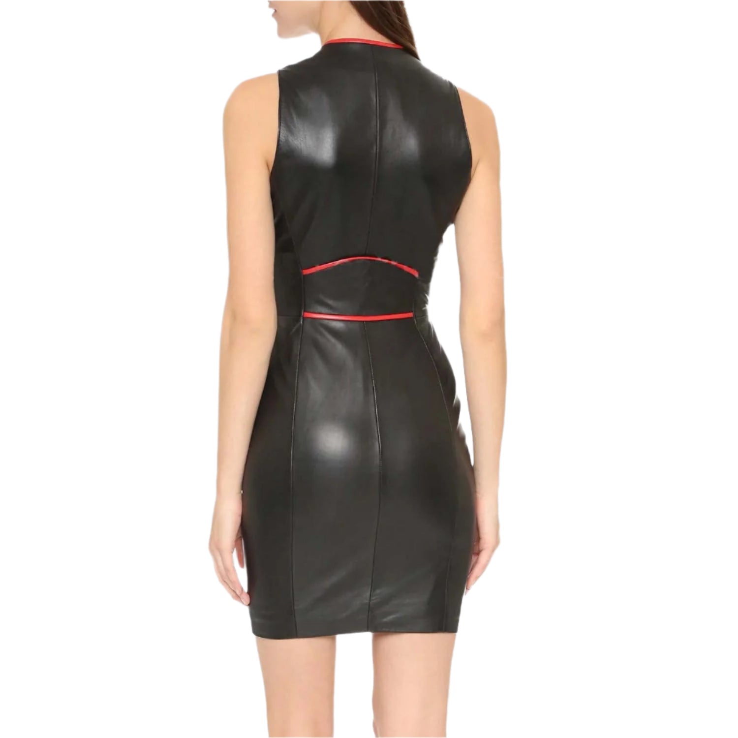 Women’s Mini Leather Dress – Sleek & Stylish - AMSEL LEATHERS